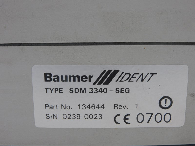 BAUMER OIS-P SDM3340-SEG 134644 REV. 1 UNMP