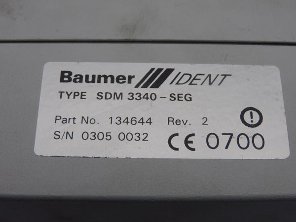 BAUMER OIS-P SDM3340-SEG 134644 REV. 2 UNMP