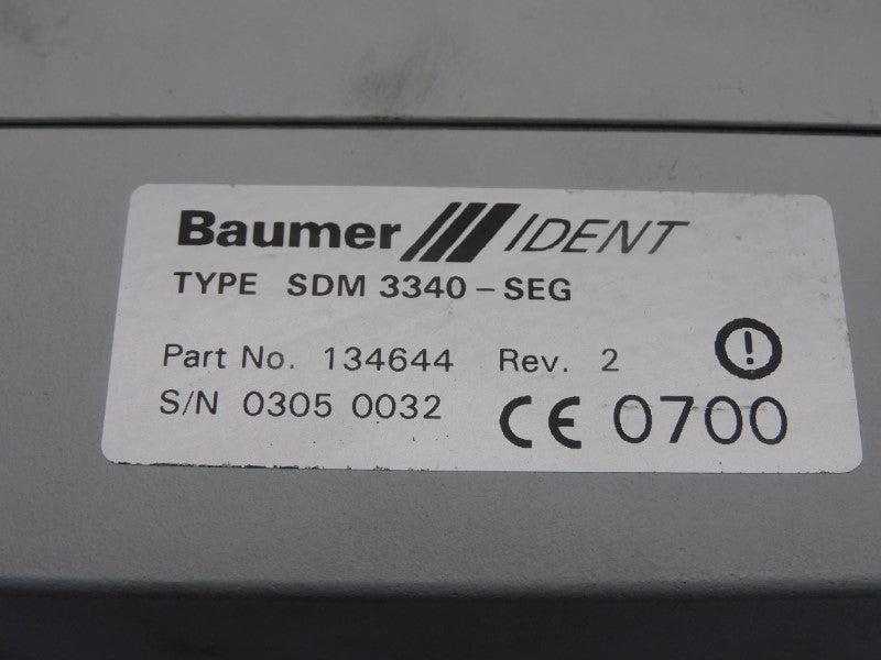 BAUMER OIS-P SDM3340-SEG 134644 REV. 2 UNMP