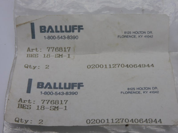 BALLUFF BES18-SM-1 776817 (PKG OF 2) NSMP