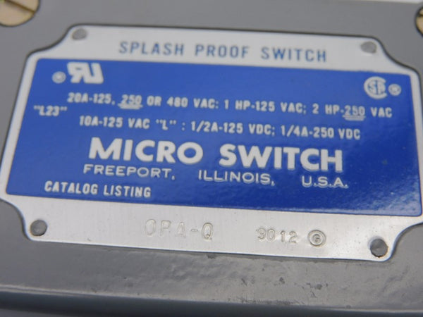 MICRO SWITCH OPA-Q 480VAC 20A (GREY) NSMP