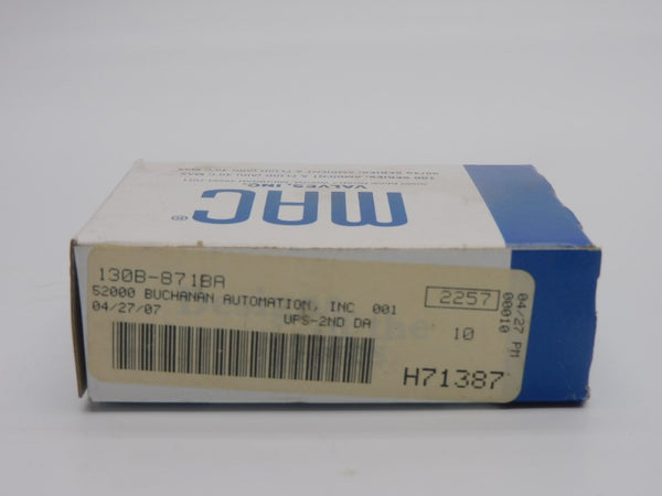 MAC 130B-871BAAA 24VDC 150PSI NSMP