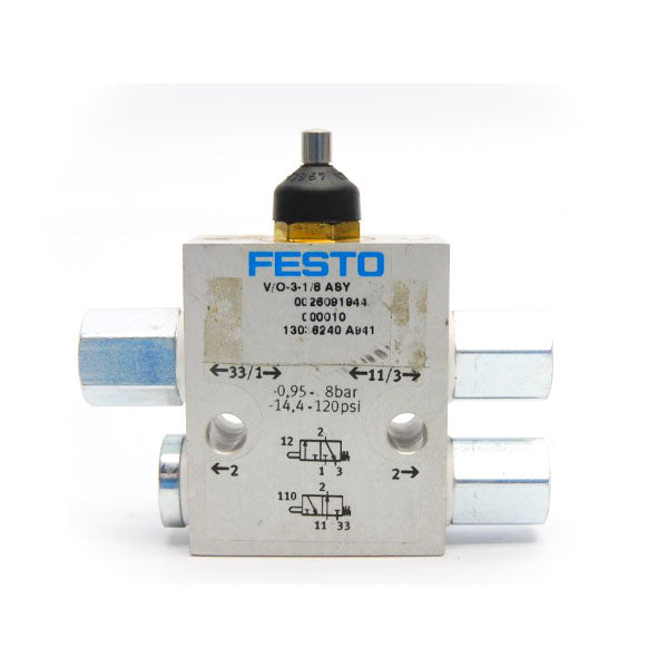FESTO V/O-3-1/8ASY 13036240 -14.4-120PSI UNMP