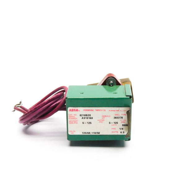 ASCO 8210B20 110/120V 5-125PSI 1/4" UNMP