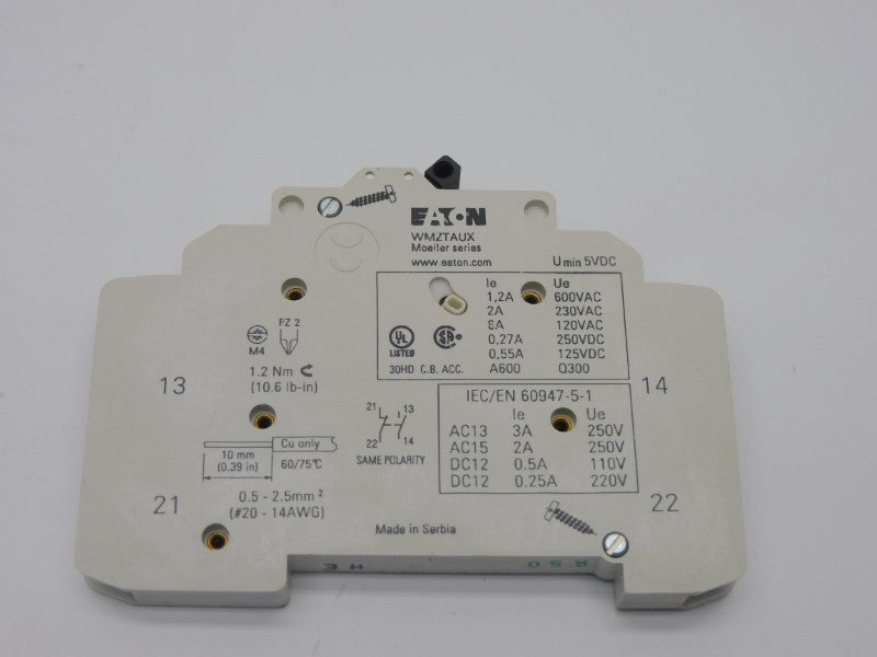 EATON WMZTAUX 600VAC 6A NSNP