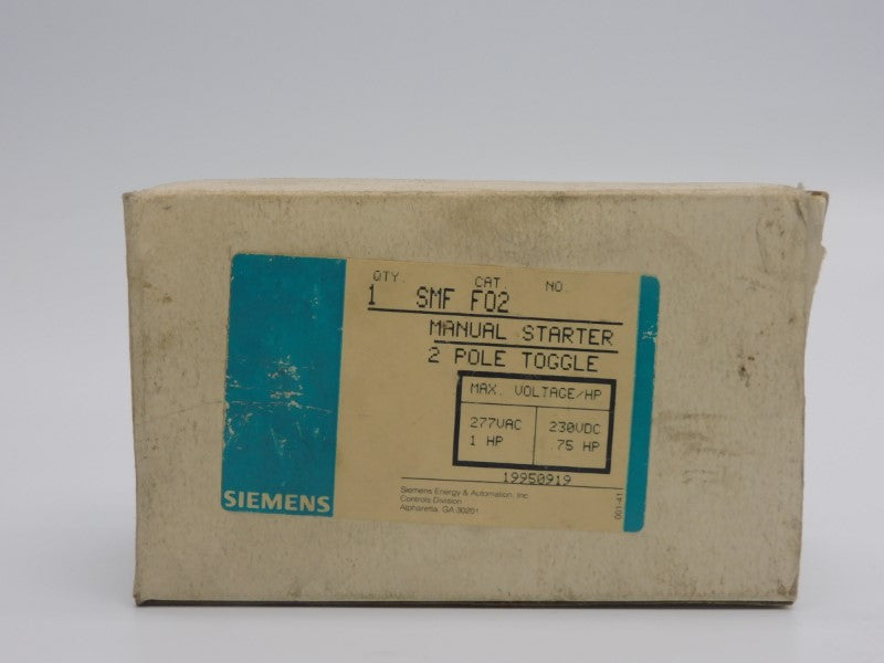 SIEMENS SMFF02 277VAC (AS PICTURED) NSMP