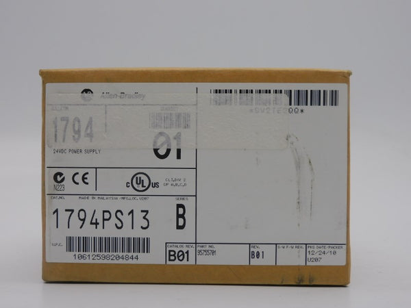 ALLEN BRADLEY 1794-PS13 SER. B REV. B01 DATE: 2010 NSFS