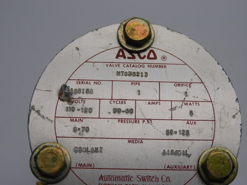 ASCO HT835213 110-120V 0-70PSI 1" UNMP