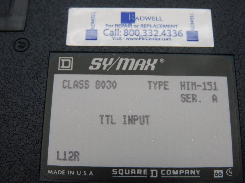 SQUARE D 8030HIM151 SER. A REMAN