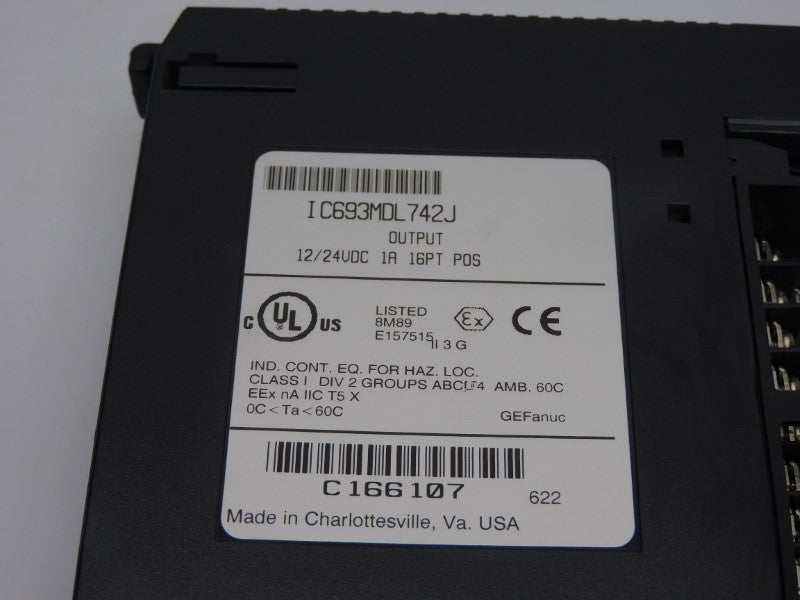 FANUC IC693MDL742J 12/24VDC 1A (NO DOOR) UNMP