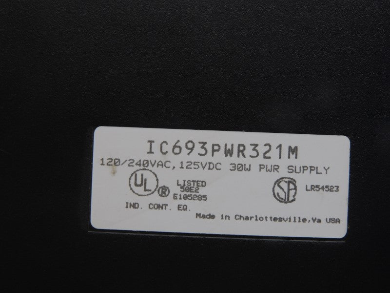 FANUC IC693PWR321M 120/240VAC .625A (NO COVER) UNMP