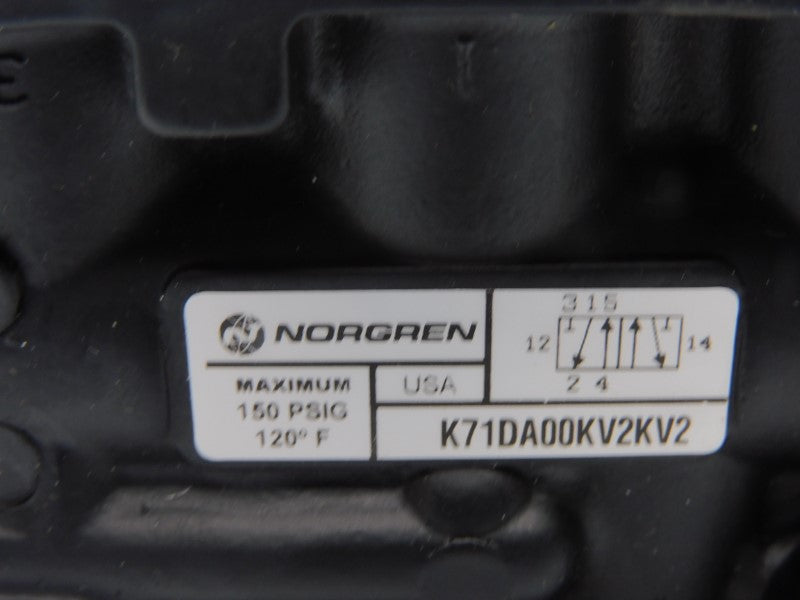 NORGREN K71DA00KV2KV2 110/120V 150PSI NSMP