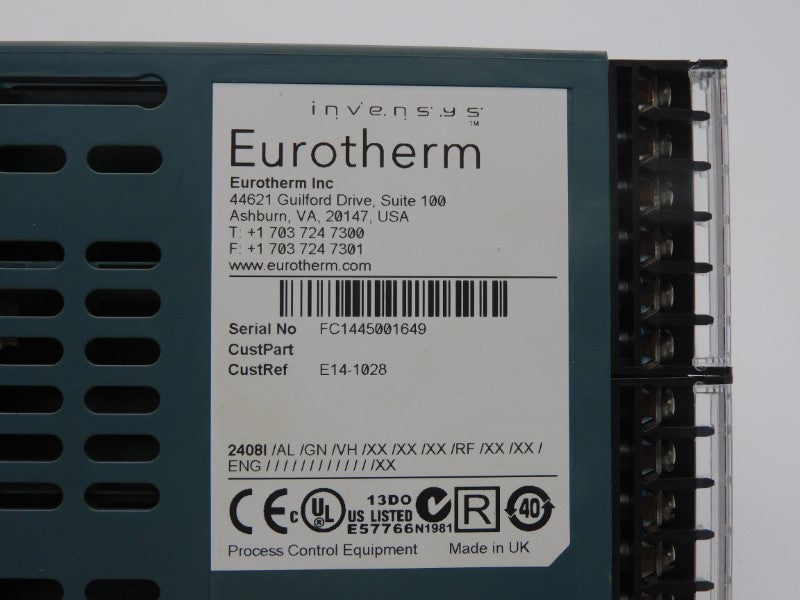 EUROTHERM 2408I/AL/GN/VH/XX/XX/XX/RF/XX/XX/ENG/////////////XX NSMP