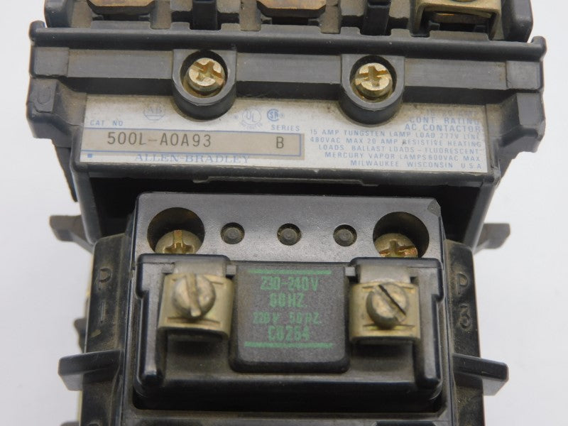 ALLEN BRADLEY 500L-AOA93 SER. B 220/230-240V 20A UNMP
