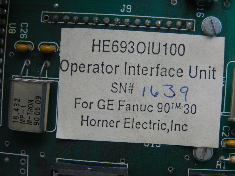 HORNER ELECTRIC HE693OIU100 UNMP
