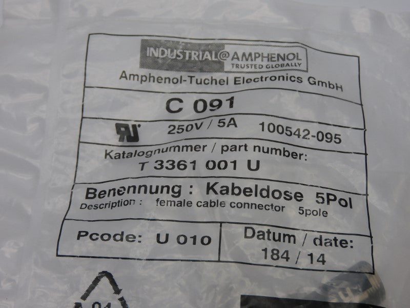 AMPHENOL C091 250V 5A NSMP