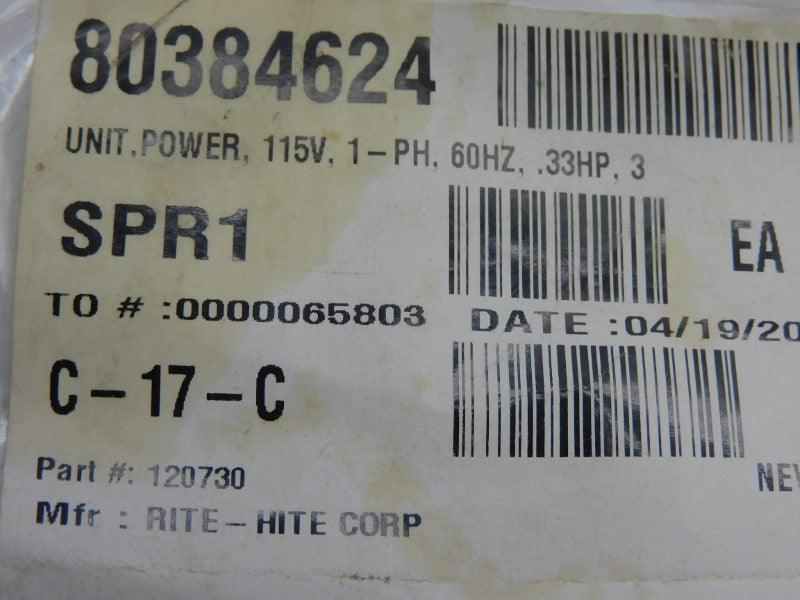 RITE-HITE 120730 115V (AS PICTURED) NSNP