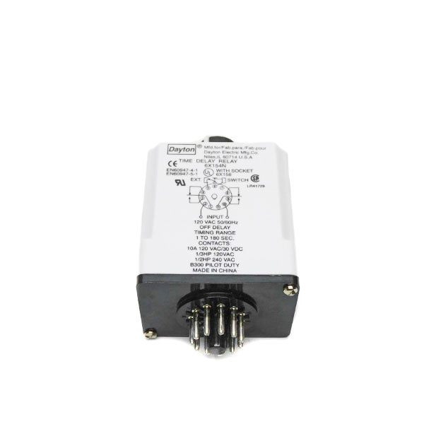 DAYTON 6X154N 240VAC 10A 1-180SEC UNMP