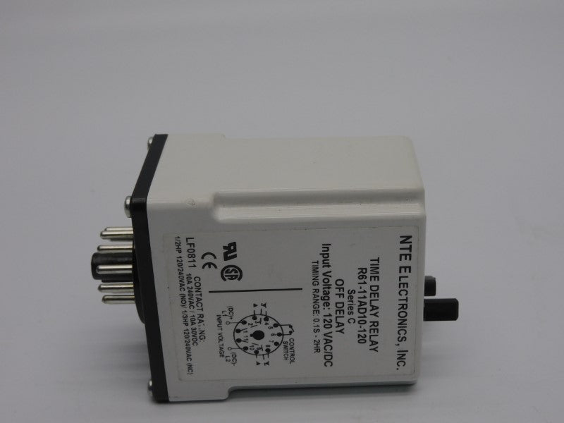 NTE ELECTRONICS R61-11AD10-120 SER. C 120VAC/DC 10A (AS PICTURED) UNMP