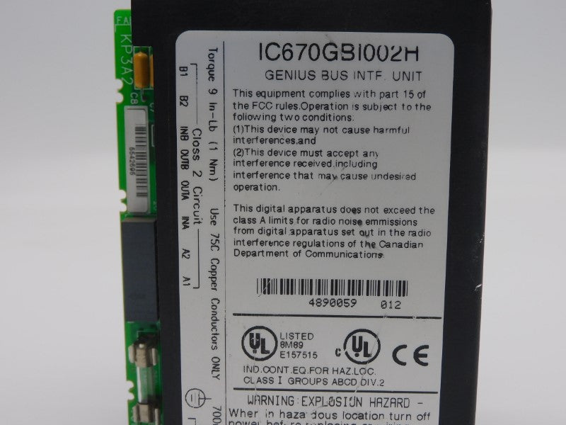FANUC IC670GBI002H UNMP