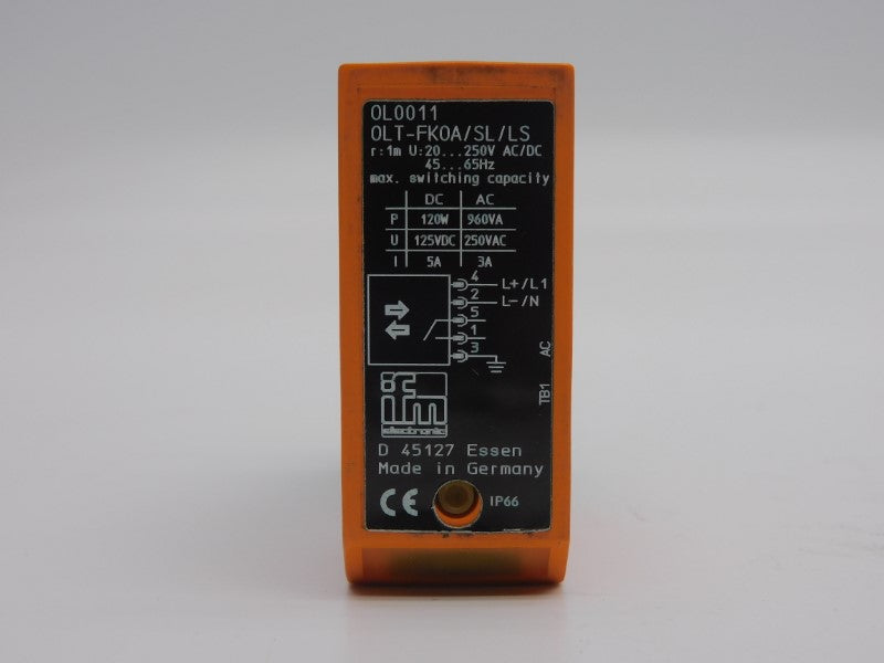 IFM EFECTOR OLT-FKOA/SL/LS OL0011 20-250VAC/DC 5A UNMP