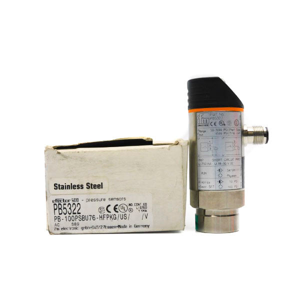 IFM EFECTOR PB-100PSBU76-HFPKG/US//V PB5322 18-30VDC 1000PSI NSMP