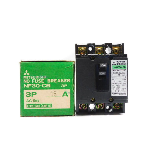 MITSUBISHI NF30-CB-3P-15A 220VAC 15A NSMP