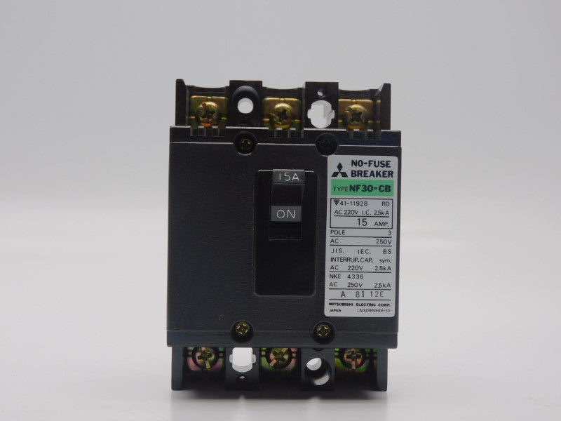 MITSUBISHI NF30-CB-3P-15A 220VAC 15A NSMP