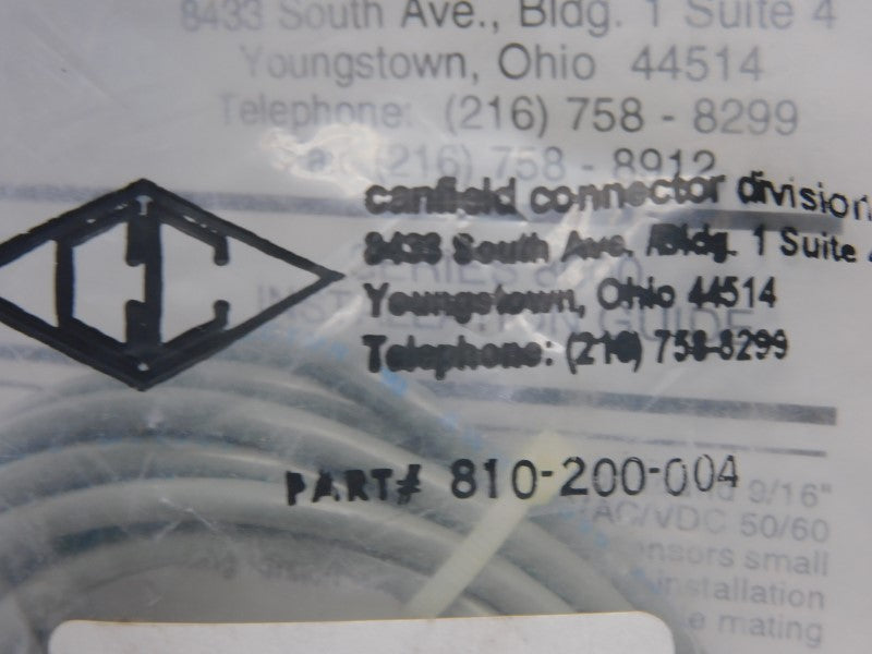 CANFIELD CONNECTOR 810-200-004 120V .5A NSMP