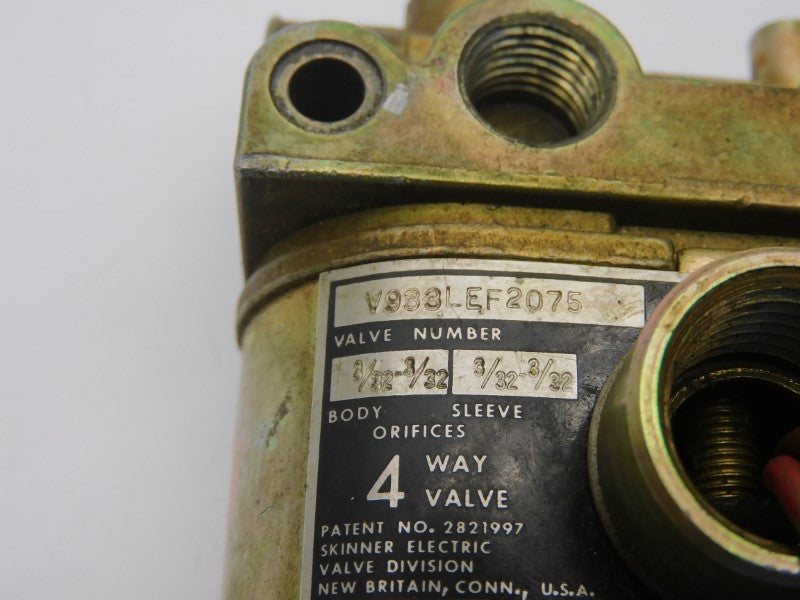 SKINNER V933LEF2075 110/120V 75PSI UNMP