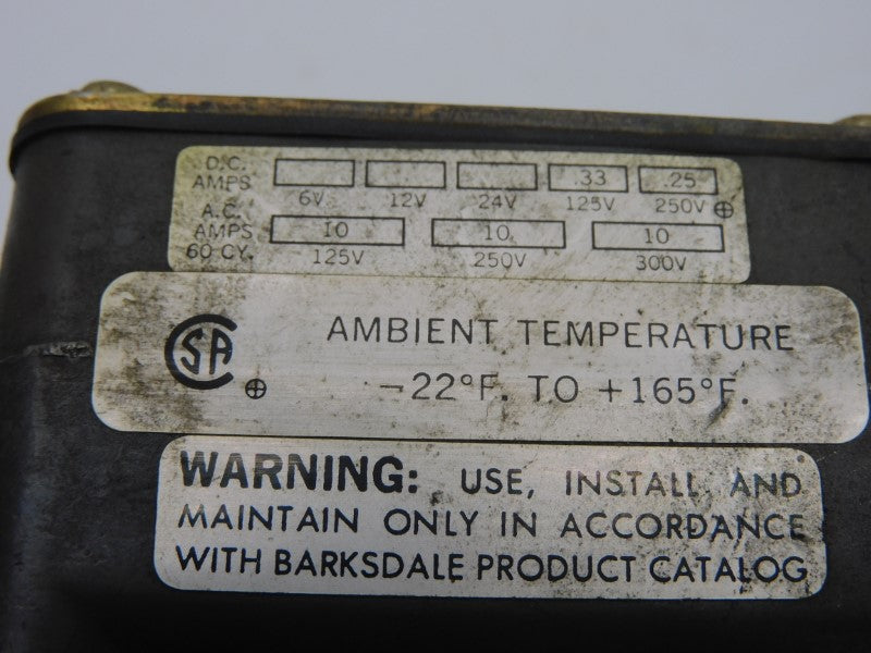 BARKSDALE 9048-3-CS 300V 10A 100-1500PSI UNMP