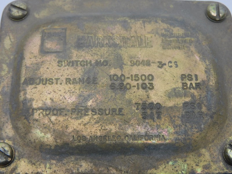 BARKSDALE 9048-3-CS 300V 10A 100-1500PSI UNMP