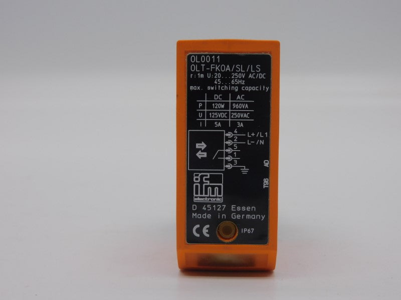 IFM EFECTOR OLT-FKOA/SL/LS-500 OL0011 20-250VAC/DC 5A NSMP