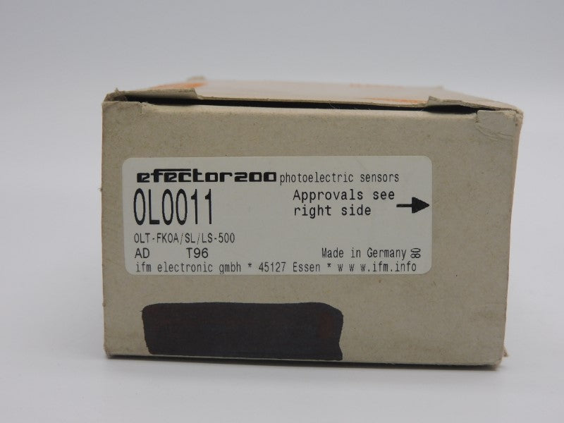 IFM EFECTOR OLT-FKOA/SL/LS-500 OL0011 20-250VAC/DC 5A NSMP