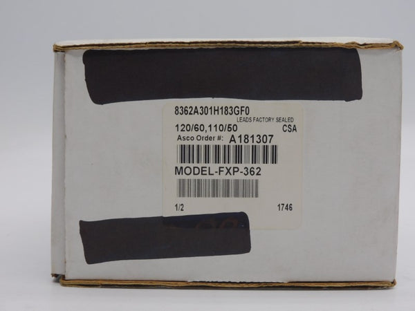 ASCO 8362A301H183GFO 110/120V 40-200PSI 1/2" NSMP