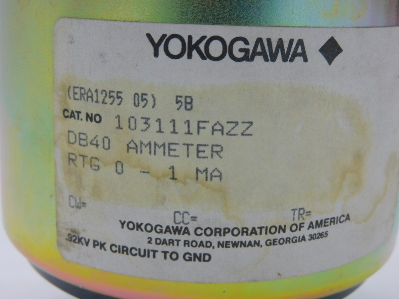 YOKOGAWA 103-011-NDXS 103111FAZZ 0-15VDC NSMP