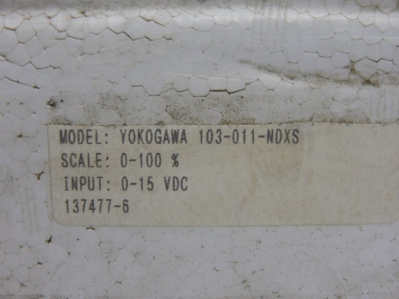 YOKOGAWA 103-011-NDXS 103111FAZZ 0-15VDC NSMP