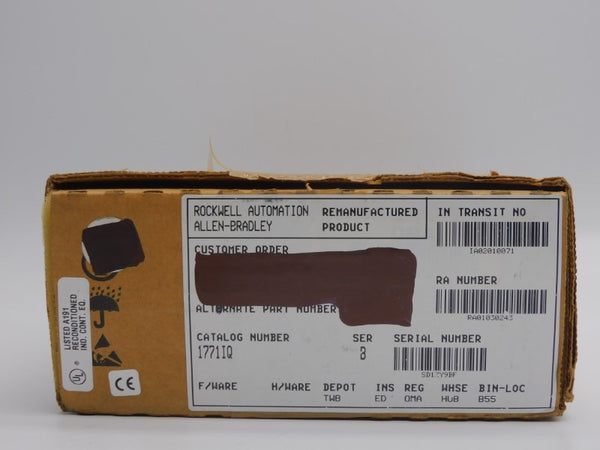 ALLEN BRADLEY 1771-IQ SER. B REV. B06 5VDC 0.150A REMAN