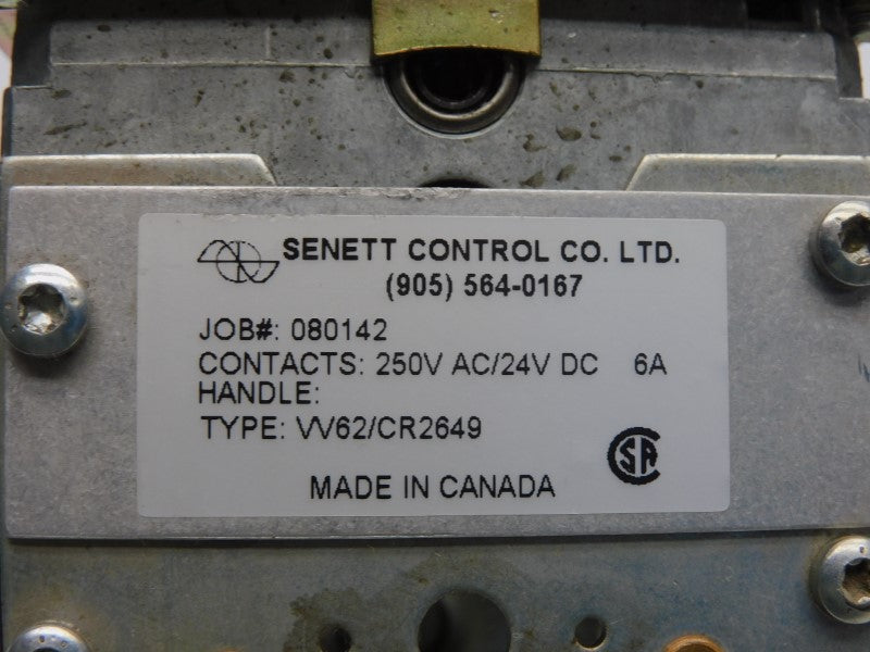 SENETT CONTROL VV62/CR2649 250VAC 6A UNMP