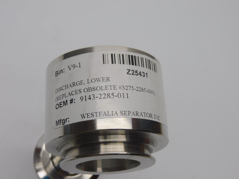 WESTFALIA SEPERATOR 9143-2285-011 NSNP