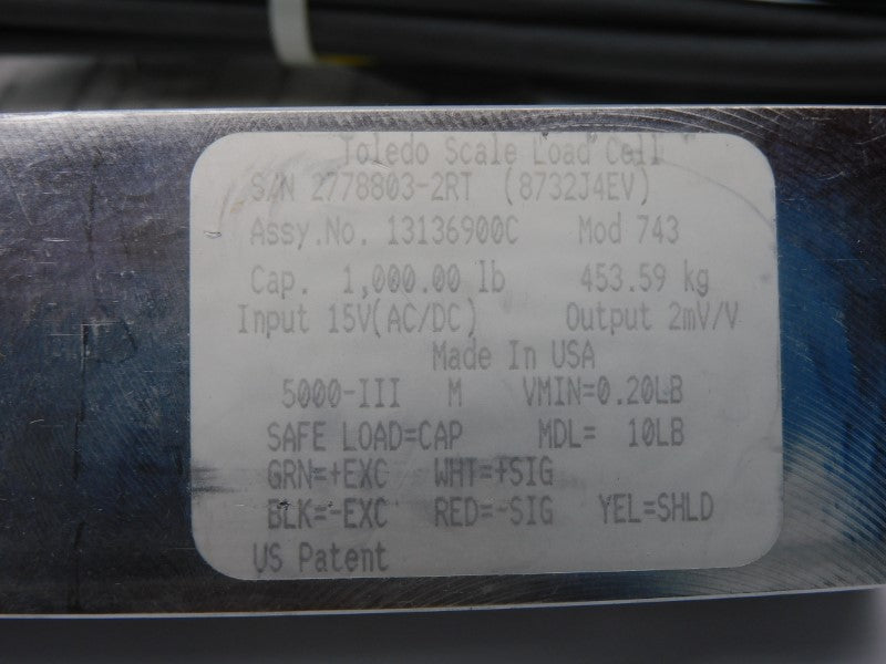 TOLEDO SCALE 13136900C 15VAC/DC NSNP