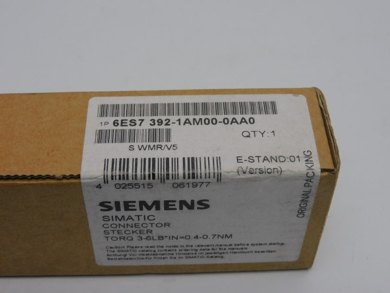 SIEMENS 6ES7392-1AM00-0AA0 VER. 01 NSFS