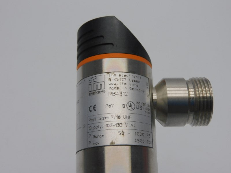 IFM EFECTOR PB4312 102-132VAC 2.5A 50-1000PSI NSNP
