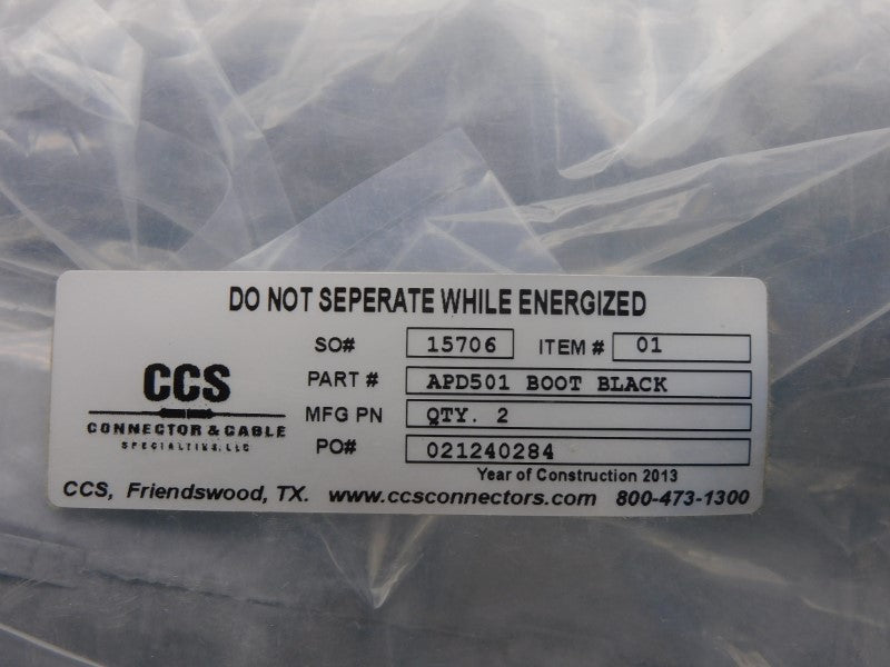 CCS APD501 (BLACK) (PKG OF 2) NSMP