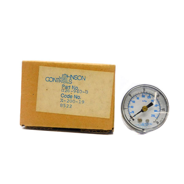 JOHNSON CONTROLS G26-940-0 30PSI NSMP