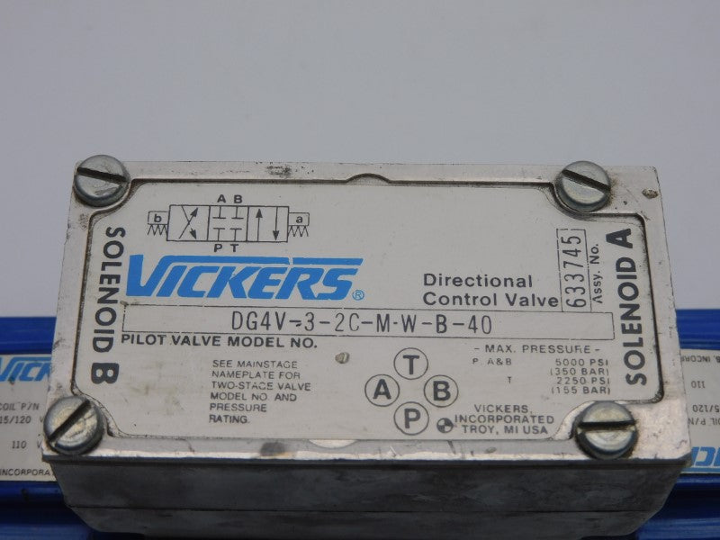 VICKERS DG4V32CMWB40 633745 115/120VAC .64A 5000PSI NSNP
