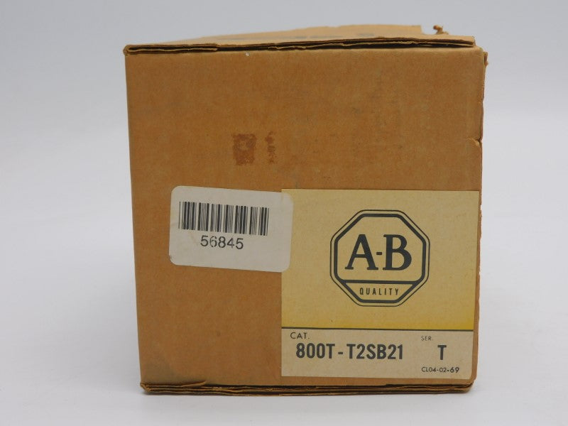 ALLEN BRADLEY 800T-T2SB21 SER. T (BR/YL) NSMP