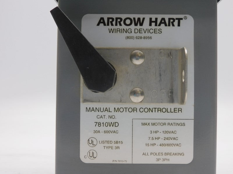 ARROW HART 7810WD 600VAC 30A NSNP
