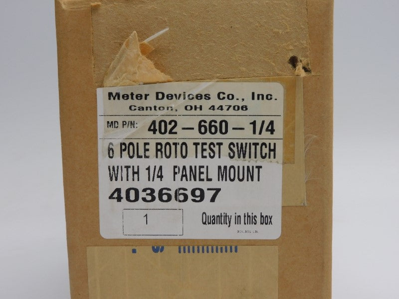 METER DEVICES 402-660-1/4 NSMP