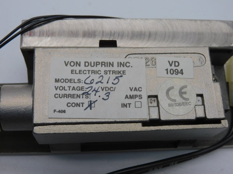 VON DUPRIN 6215 029705-32 24VDC .3A NSMP